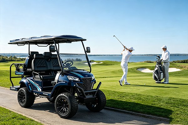 QIDI Tank Pro electric 4-seat UTV ATV, 48V 5000W motor, 23x10-14 off-road tires, 180mm ground clearance, 80-90km range, 30% gradeability, for sightseeing resorts and off-road adventures
